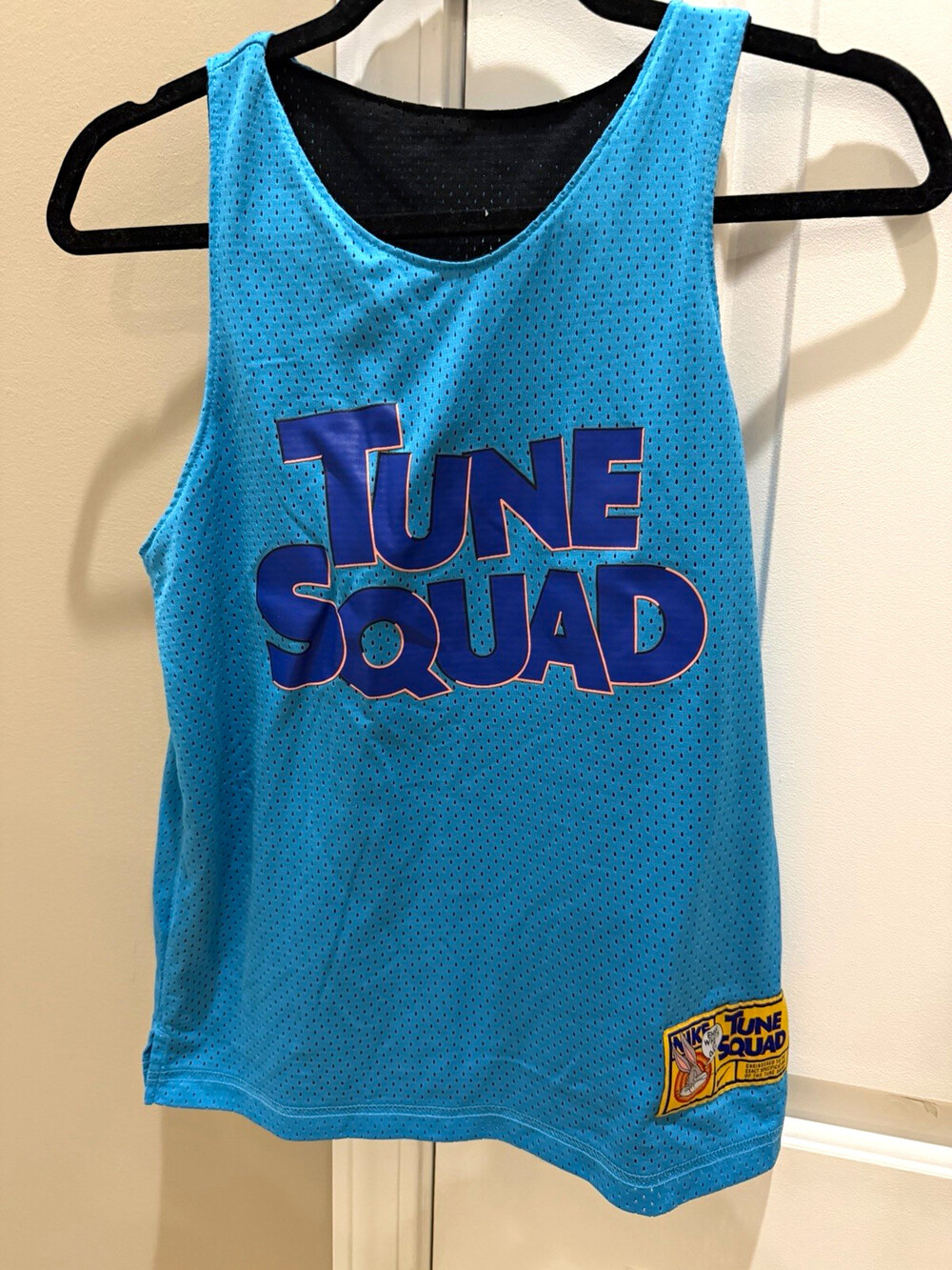 Nike Tune Squad/Goon Squad Reversible Mesh Basketball Jersey Tank, Blue/Black